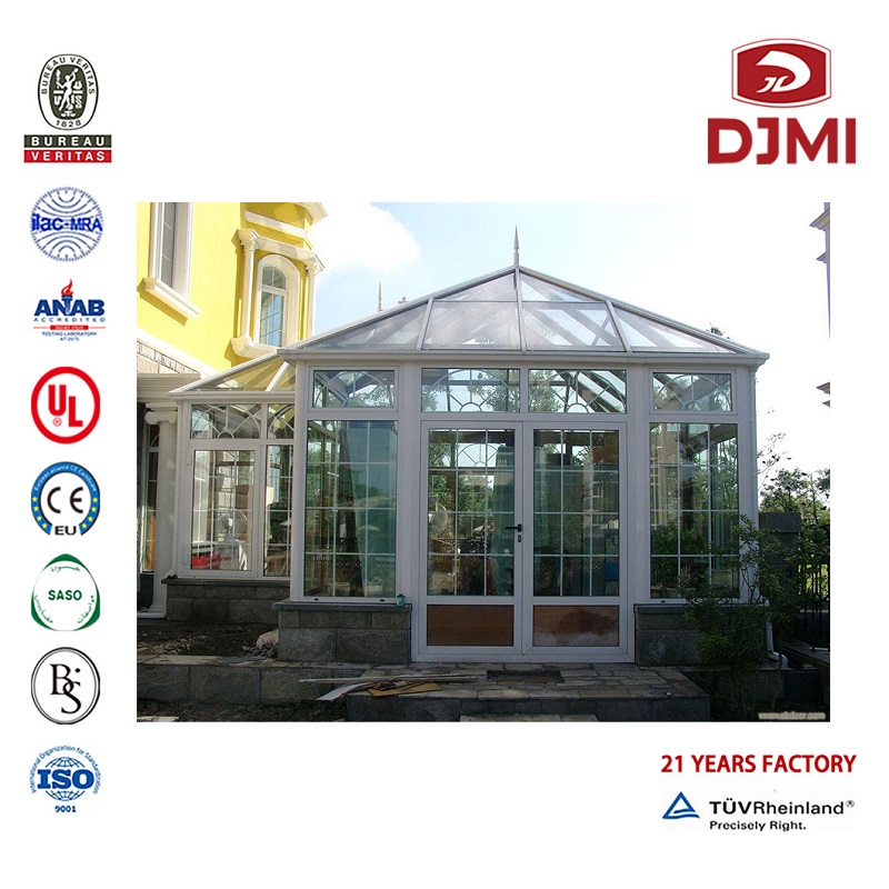 Hot Selling As/Nzs 2208 Roof Temperato Aluminum Sun Room/ Sunroom / Glass House Multifunzionali Usati Blind Insulted Glass House Sunroom Professional Panels Houses Portable Aluminum Sunroom