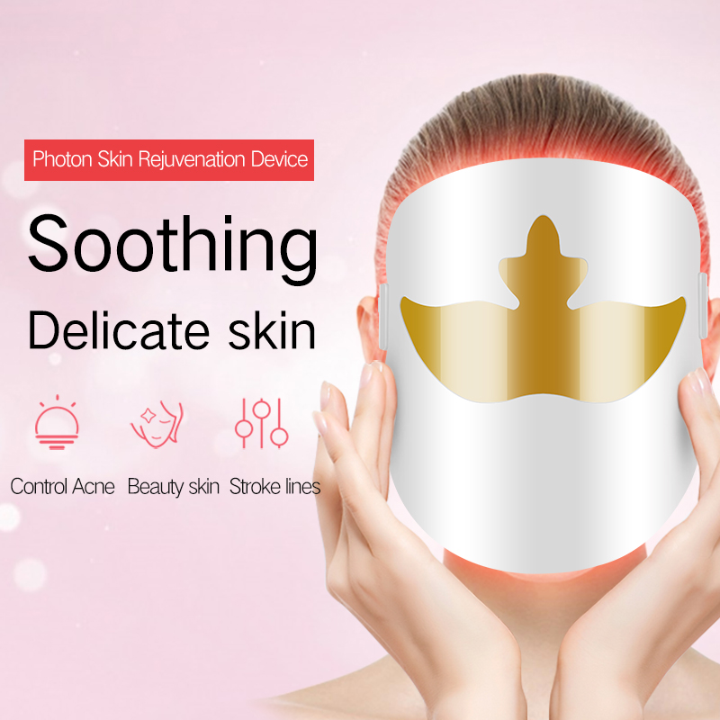 Fabbricazione Fornitura LED PDT Beauty Mask Smart Lifting Rinnovamento Maschera Facciale Magnetica Terapia Magnetica Maschera Portable Age-Anti Attraverso