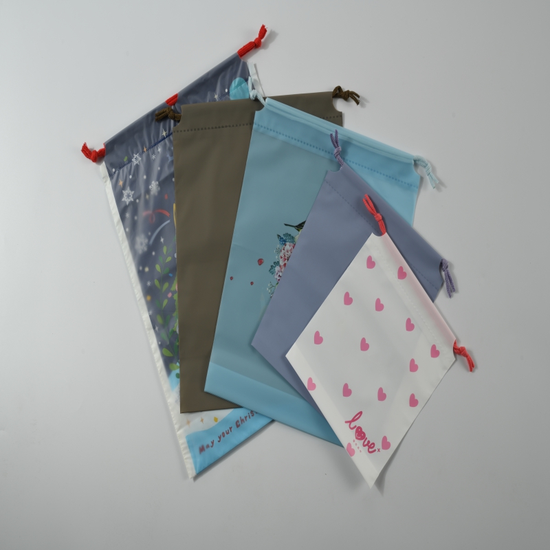 EVA Cartoon Printing Cosmetic Bag Drawstring makeup Bag Women Travel make up Shoe storage Bag