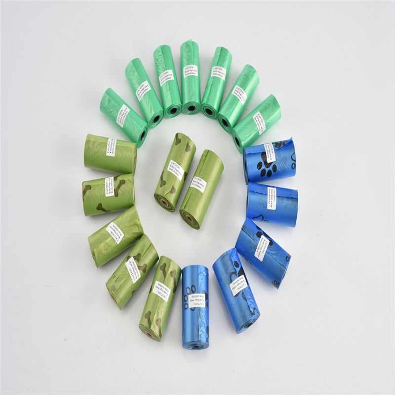 Composti biodegradabili sacchetti di cacca dei cani da compagnia