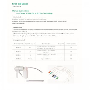Pompa di aspirazione manuale di emergenza sicura