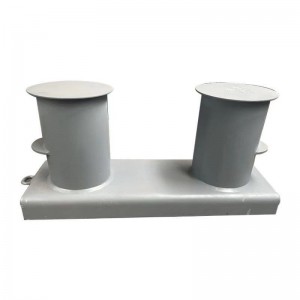 Crogiolo marino lucido ormeggio bronzeo singolo/doppio cross bitt bollards