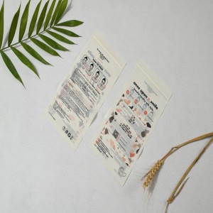 Custom biodegradabile compostabile piccolo sacchetto zip