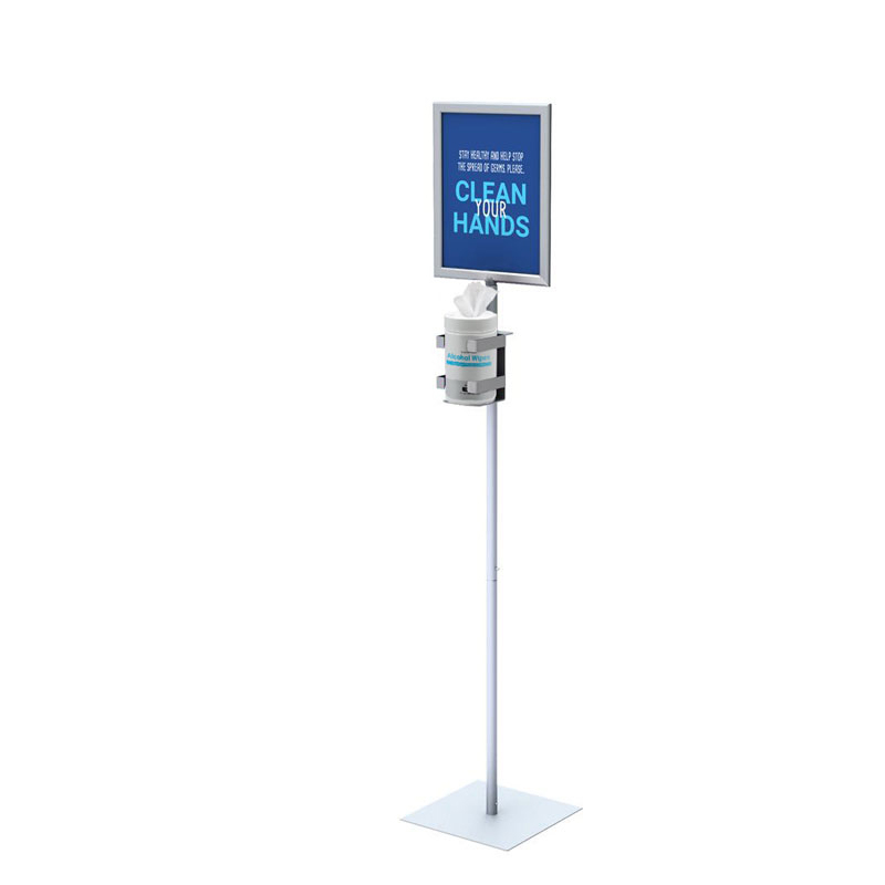 TMJ708 Design di moda all'ingrosso Metal Hand Sanitizer Dispenser Rack Display