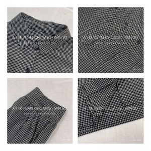 Design flessibile Minimalista Colore solido Casuale Colore Stampato cotone di colore e lino sovradimensionato personalizzato 15609 Camicie Camicie