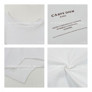 Design flessibile in stile Minimalist Round Collar stile maniche Stitched stile Cassual Solid color cotone e lino sovradimensionato personalizzato 12630 Sweatshirts