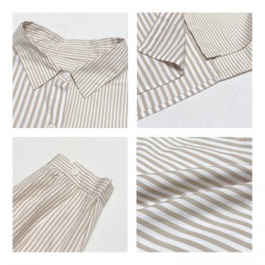 Design flessibile Minimalista Colore solido Casuale Sfogato Rivestimento personalizzato 17835 Camicia verticale