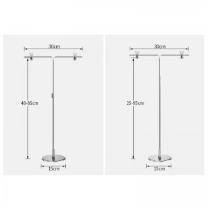 TMJ717 display a desktop POP stand regolabile a cartellone pubblicitario del supermercato stand per la promozione di metalli da pavimento