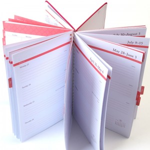 blocco note dell\'organizzatore del diario