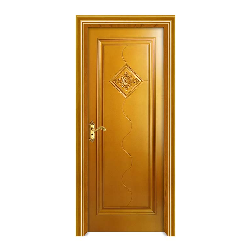 Cina wpc door skin Paint porte interne a battente in legno porte insonorizzate antimuffa con serratura