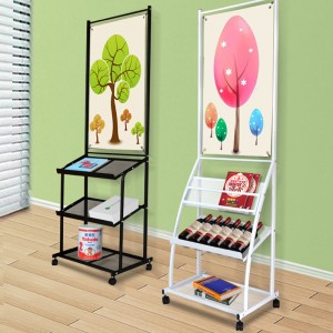 TMJ -549 Espositore per riviste in metallo con rivestimento in polvere da pavimento portatile all\'ingrosso