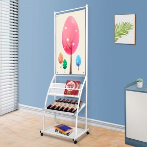 TMJ -549 Espositore per riviste in metallo con rivestimento in polvere da pavimento portatile all\'ingrosso