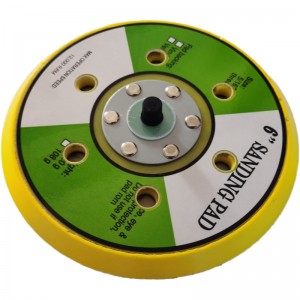 Disco abrasivo in gomma abrasiva da 5 pollici da 125 mm fornito in fabbrica Platorello levigatore pneumatico M14 da 150 mm