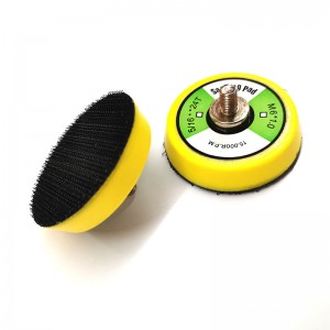 Poliuretano PU Abrasive Sanding Pad Perfettamente bilanciato Backing Pad with Hook Loop Backing for Orbital Sander