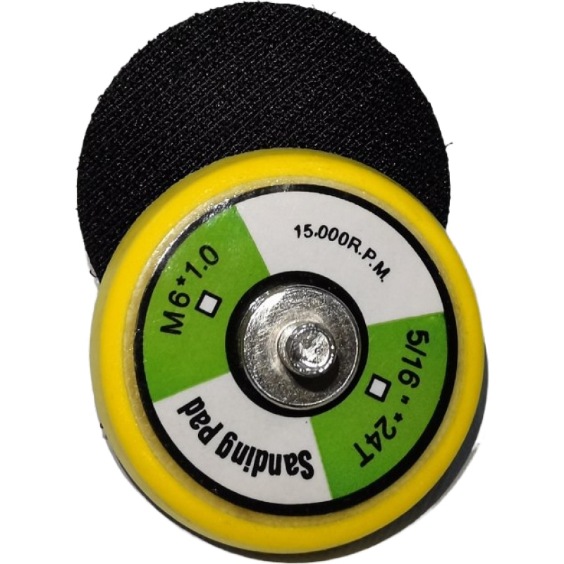 Poliuretano PU Abrasive Sanding Pad Perfettamente bilanciato Backing Pad with Hook Loop Backing for Orbital Sander