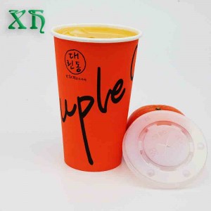 Bicchieri per bevande fredde usa e getta da 22 once con coperchi