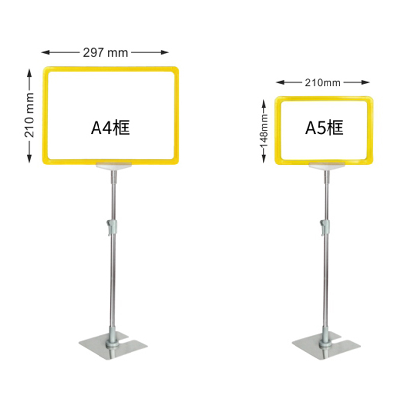 TMJ POP 044Per negozio di mobili e libreria Espositore da tavolo in legno Supporto trasparente per cartelli in acrilico POP 8,5 x 11 pollici Cornice pubblicitaria