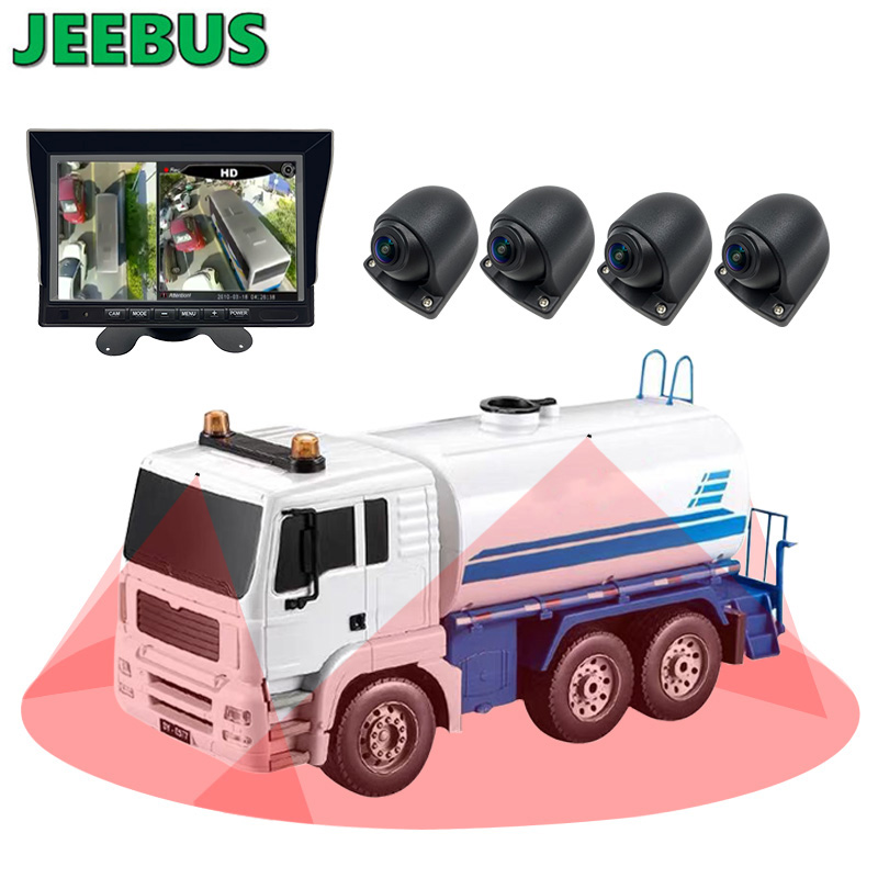 4Way Revser Monitoraggio a 360 gradi 3D All Round Bird View Car Camera System con DVR HD