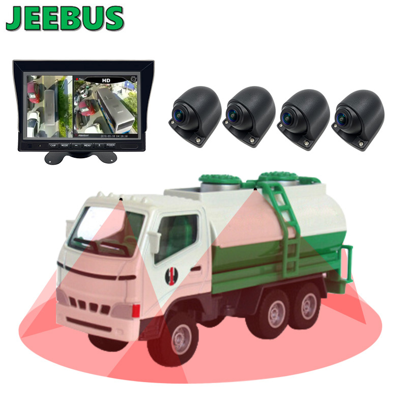 Supper HD 3D Car 360 Degree Surround Bird View Monitoring System Telecamera 4 * 180 gradi per camion di aiuto alla sicurezza