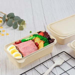 Contenitori per alimenti da asporto biodegradabili di amido di mais scatola di imballaggio per alimenti in scatola sfusa