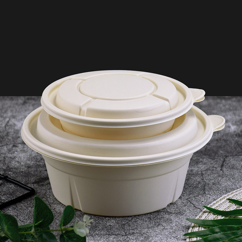 Eco friendly biodegradabili contenitori per imballaggi alimentari asporto di fecoleria monouso contenitore per alimenti monouso
