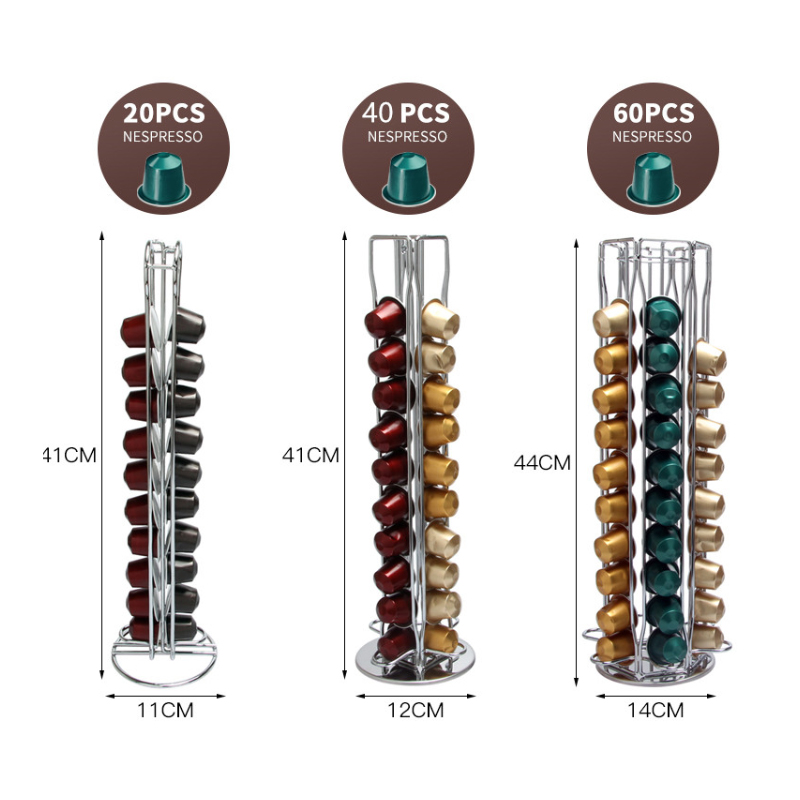 TMJ PP-583 Commercio all'ingrosso di prodotti Nespresso Caffè Capsule Holder Display Rack