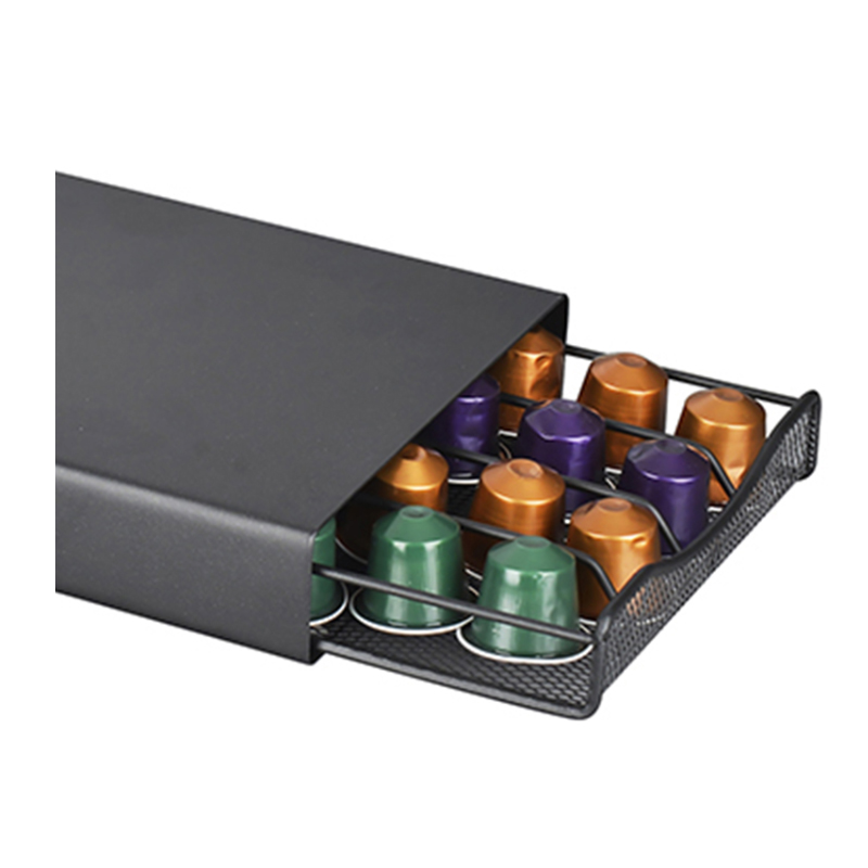 TMJ PP-584 Metal Chrome 40 Pod Nespresso Coffee Capsule Holder per la bancarella della cucina