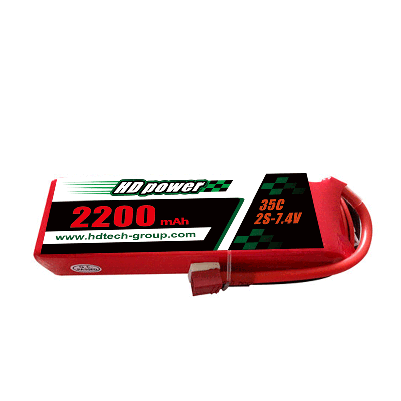 Batteria lipo HD POWER 2200mAh 35C 2S 7.4V