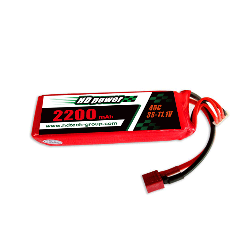 Batteria lipo HD POWER 2200mAh 45C 3S 11.1V