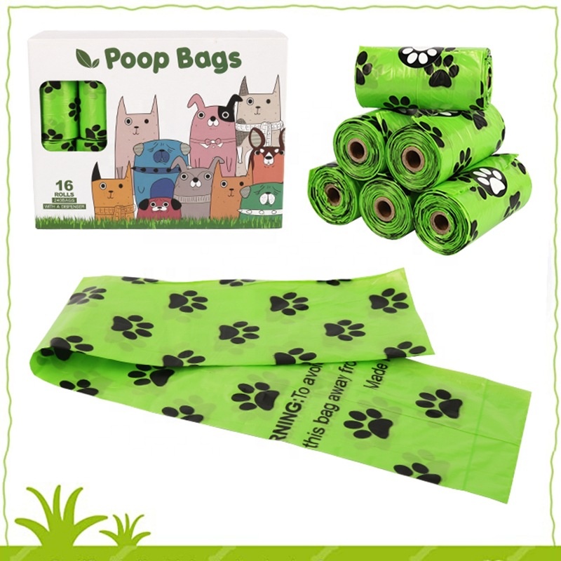 Sacchetto per escrementi di cane biodegradabile al 100% sacchetti per escrementi di cane compostabili con dispenser