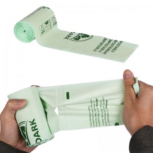 Sacco per rifiuti biodegradabili compostabili Sacco per rifiuti biodegradabili di amido di mais