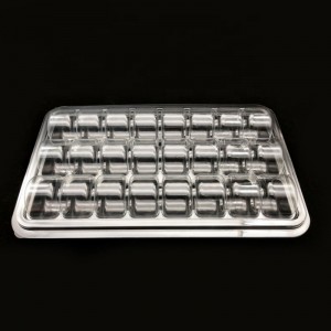 Scatola di macarons di dimensioni personalizzate all\'ingrosso scatola di pranzo degradabile di caramelle trasparenti