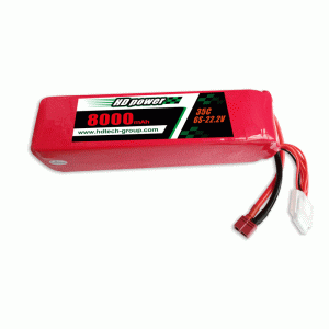 HD POWER 8000mAh 6S 35C 22,2 V per UAV