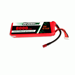 HD POWER 8000mAh 4S 35C 14,8 V per UAV
