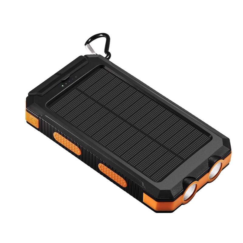 Caricatore per banca di energia solare mobile da 8000 mAh impermeabile con bussola dal design unico