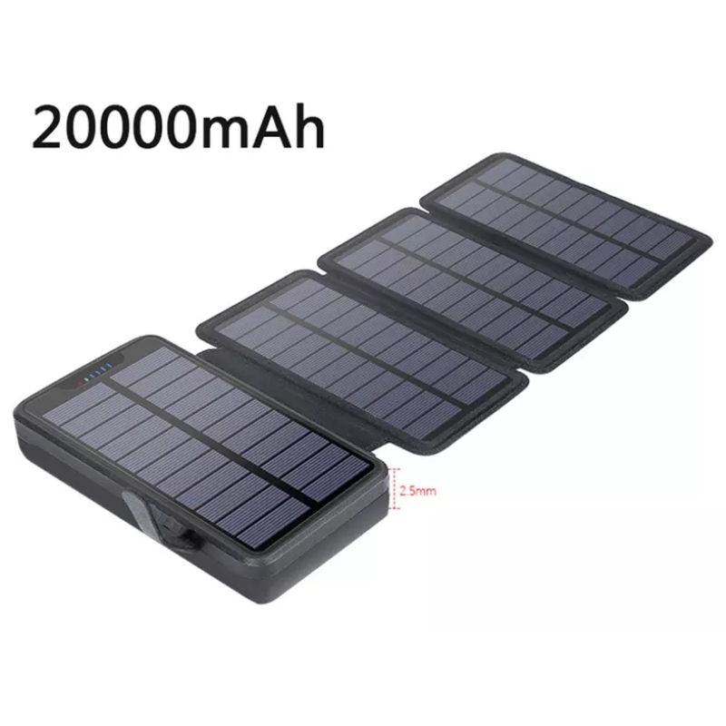 Caricatore rapido per batteria portatile wireless impermeabile da esterno 1-5 pannelli solari esterni pieghevole banca di energia solare