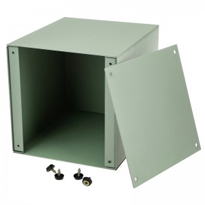 Urna di metallo verde della menta