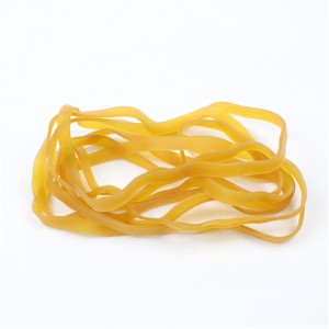 Produttori elastici allungati e allargati personalizzati di colore giallo trasparente ad alta elasticità non facili da rompere elastici di grandi dimensioni