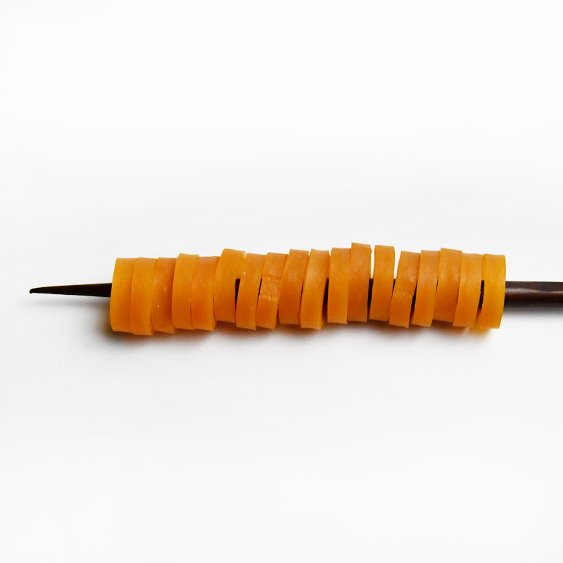 Produttore personalizzato 08 * 2 anello di reggetta per cavo dati trasparente giallo anti-invecchiamento elastico resistente alle alte temperature e infrangibile