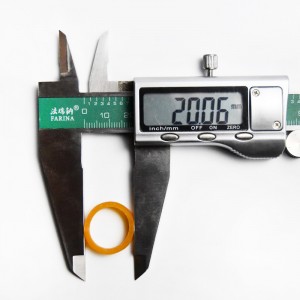 Produttore personalizzato 08 * 2 anello di reggetta per cavo dati trasparente giallo anti-invecchiamento elastico resistente alle alte temperature e infrangibile