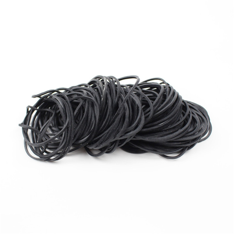 Vendita diretta in fabbrica alta elasticità buona resilienza elastico nero 38 mm di diametro con reggette vegetali anello in gomma