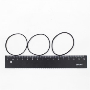 Vendita diretta in fabbrica alta elasticità buona resilienza elastico nero 38 mm di diametro con reggette vegetali anello in gomma