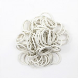 Fabbrica all\'ingrosso di piccolo anello di gomma bianco ad alta temperatura e resistente all\'invecchiamento della banda di gomma