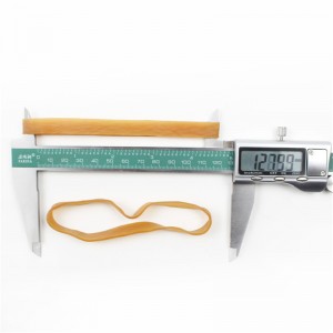 Produttori di elastici allungati e allargati personalizzati di colore giallo trasparente ad alta elasticità non facili da rompere elastici oversize