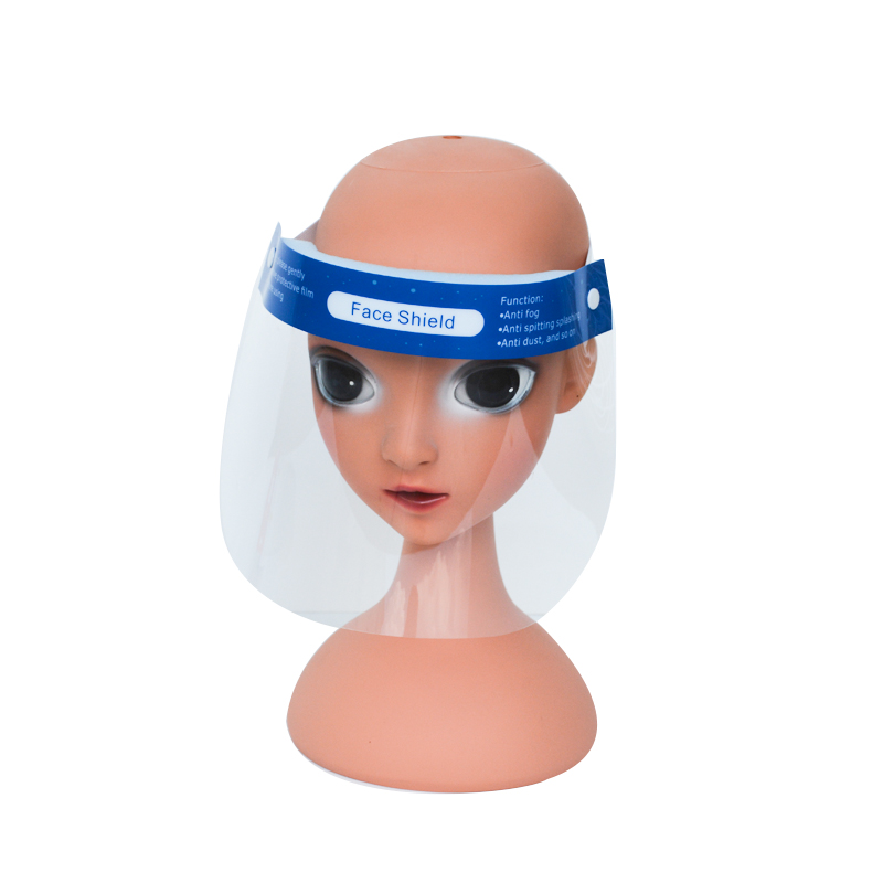 OEM Commercio all'ingrosso di moda Sicurezza Riutilizzabile Clear Plastic Kids Face Shield