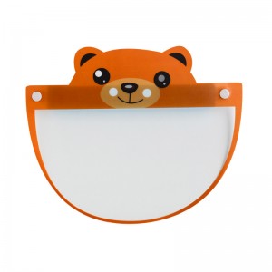 OEM Commercio all\'ingrosso di moda Sicurezza Riutilizzabile Clear Plastic Kids Face Shield