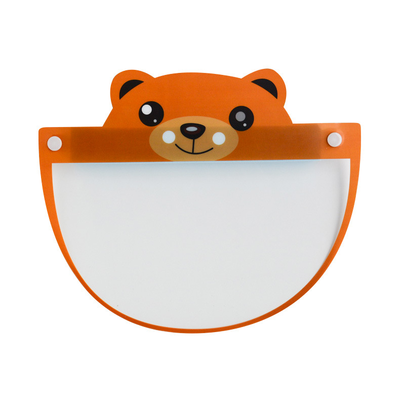 OEM Commercio all'ingrosso di moda Sicurezza Riutilizzabile Clear Plastic Kids Face Shield