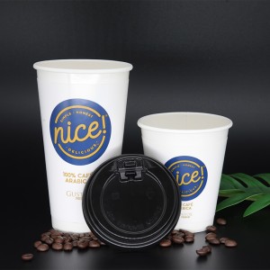 Il doppio manicotto 12 \\/ 16oz isola le tazze calde e fredde di carta delle tazze ecologiche