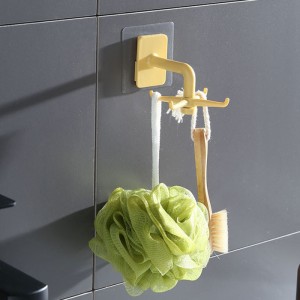 JASON Gancio girevole da cucina senza foro, gancio da bagno multifunzionale senza tracce