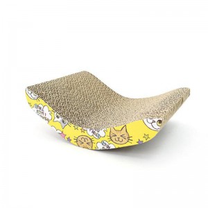 Scheda per graffio del gatto a forma di V